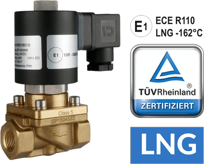 LNG Shut-Off valve for trucks with TUEV-approval
